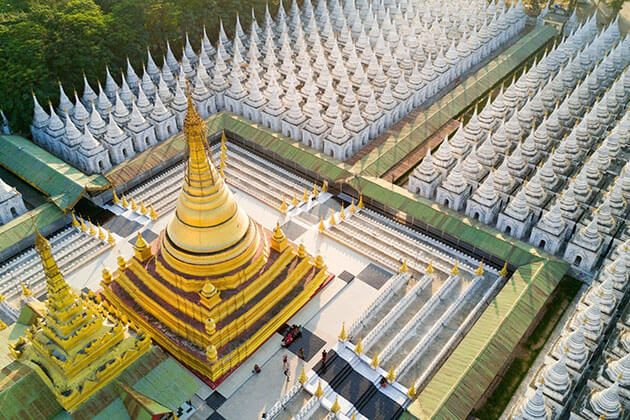Kuthodaw pagoda - attraction for myanmar river cruise