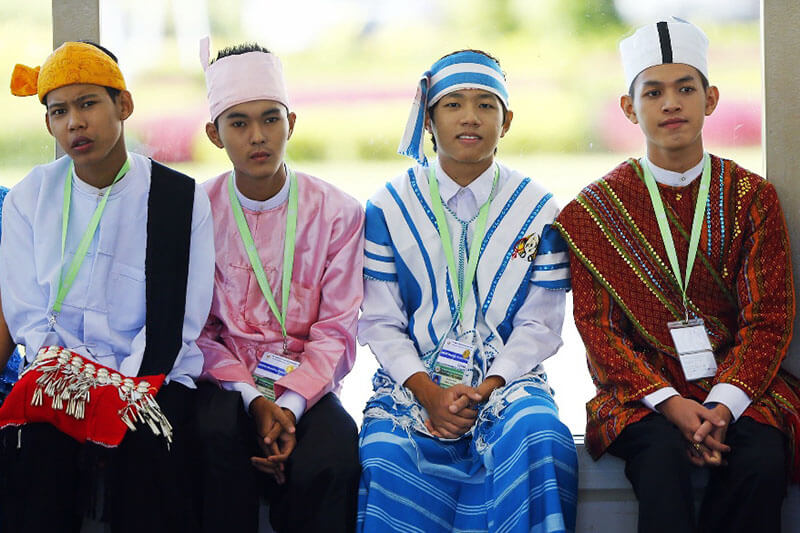 Myanmar traditional dress and national costumes