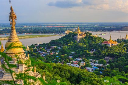 Sagaing Hill - great attraction for irrawaddy river cruise