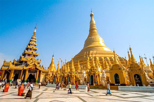 Shwedagon Pagoda - great place to visit in Myanmar river cruise