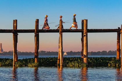 U Bein Bridge - beautiful attraction for myanmar luxury cruise trips