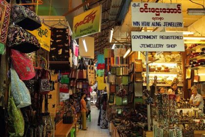 bogyoke aungsan market - stunning attraction for myanmar river cruise