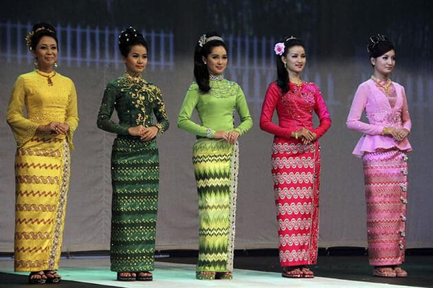 development of Myanmar dress