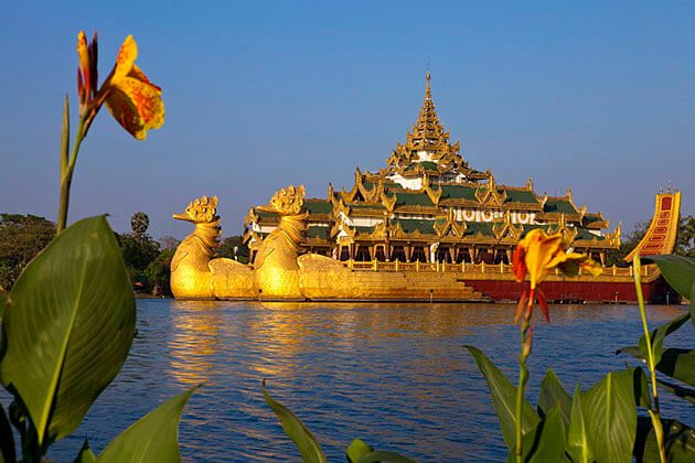 karaweik Palace - attraction for myanmar irrawaddy river cruises