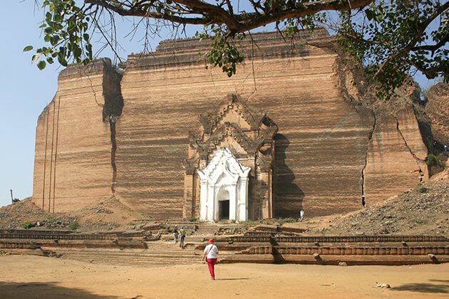 mingun pagoda - attraction for irrawaddy river cruise